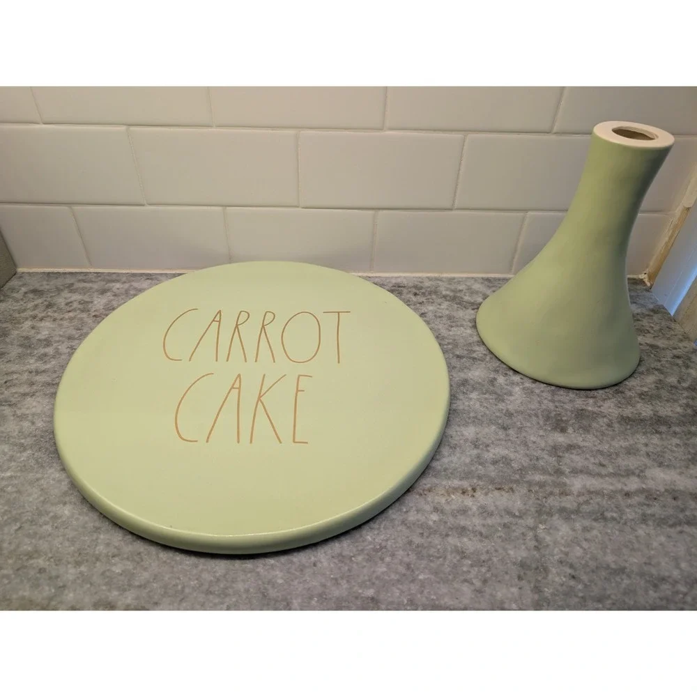 RAE DUNN‎ Cake Stand Carrot Cake Pie Plate Artisan Collection 12